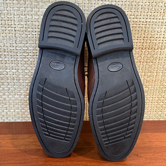 🌟HP🌟Brown Leather Lace Up Duke Cap Toe Shoes by Studio Belvedere 9 M - Picture 8 of 9